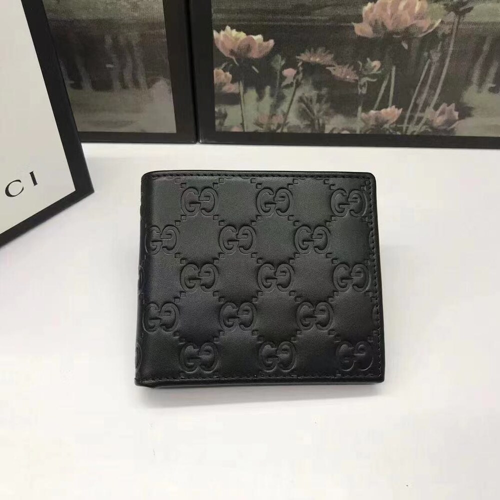 Gucci Signature GG Embossed Leather BiFold Wallet